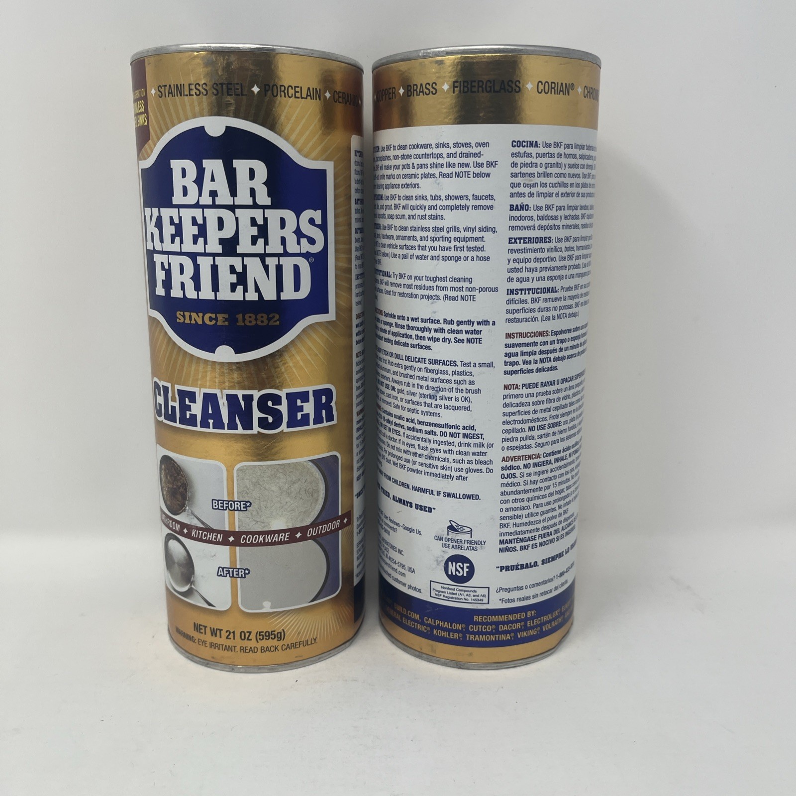 Bar Keepers Friend 21 oz. All-Purpose Cleaner and Polish (2-Pack)