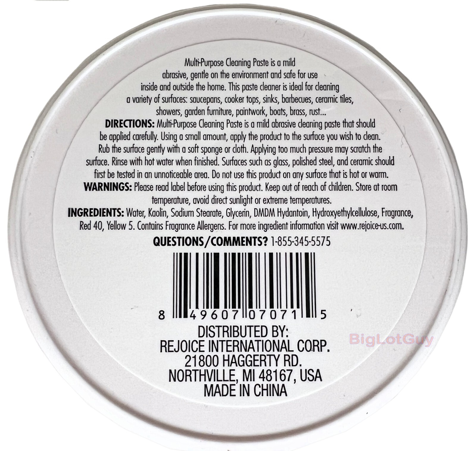 Multi-Purpose Cleaning Paste Home Kitchen Bathroom Laundry Supplies 7oz On Sale