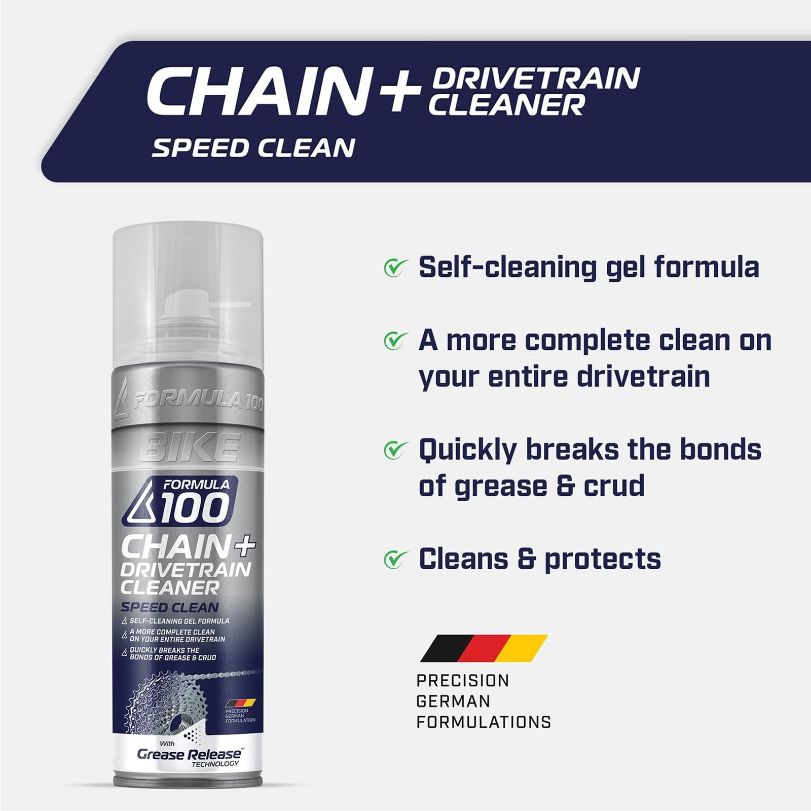 Speed Clean Bike Chain + Drivetrain Degreaser – Spray Cleaning for Bicycles &…