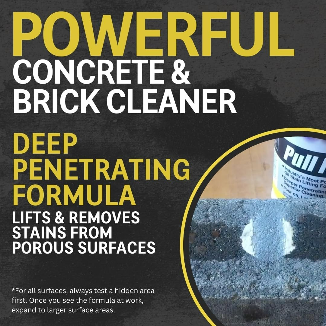 Concrete Oil Stain Remover: Pull It Out Removes and Cleans Oils, Greases from…