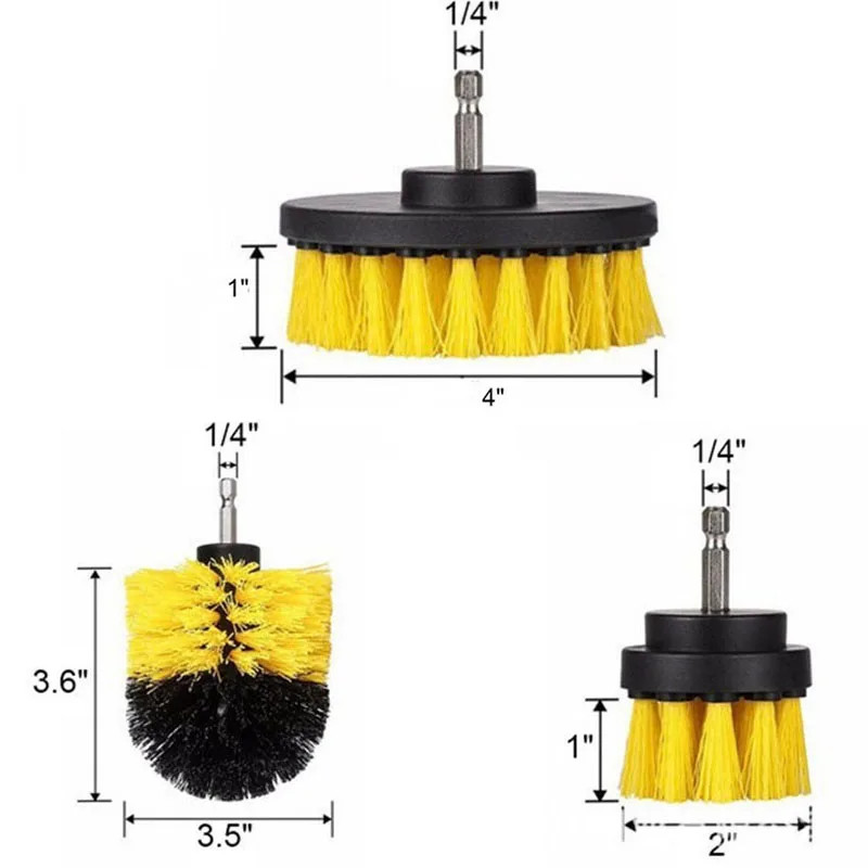 Drill Brush All Purpose Cleaner Scrubbing Brushes for Bathroom Surface Grout Til