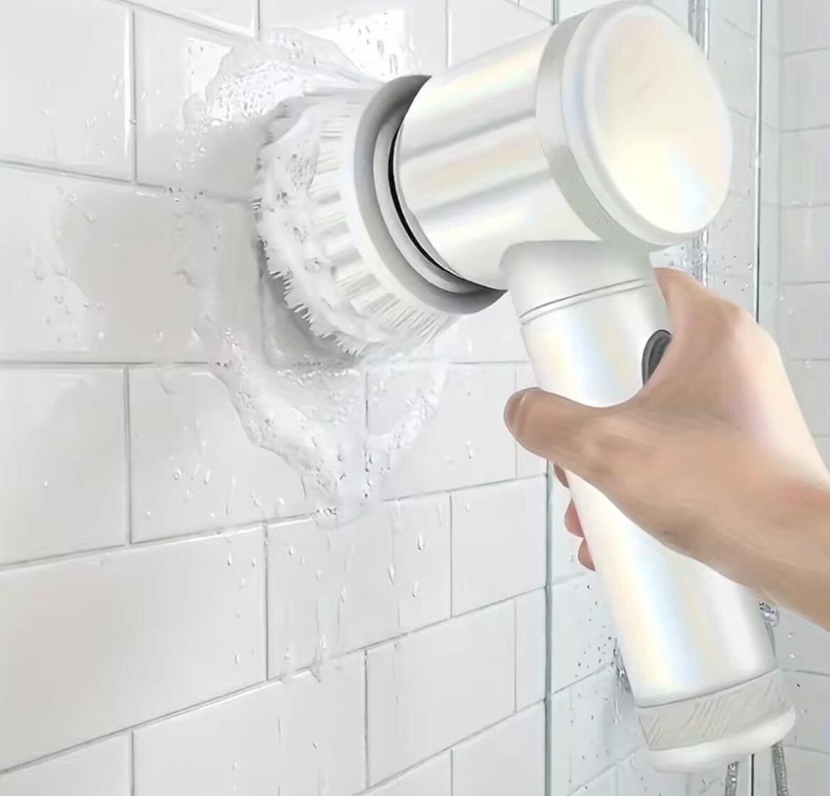 5-in-1 Electric Spin Scrubber Cordless Cleaning Brush USB Rechargeable Power