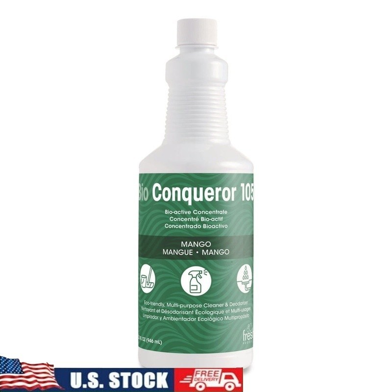 Water-Soluble Odor Eliminator Concentrated Cleaner W/ Mango Scent Freshness New