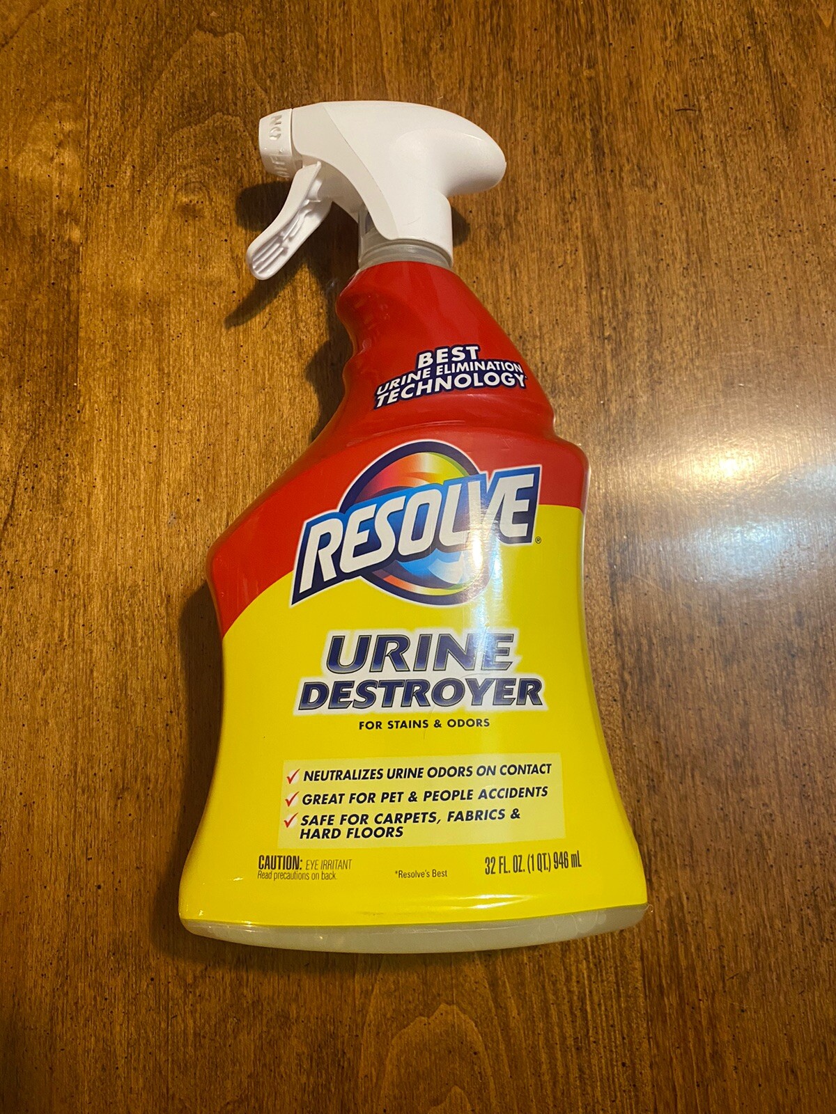 4-Resolve Urine Destroyer Spray Stain & Odor Remover, Transparent, 32 Fl Oz/Each