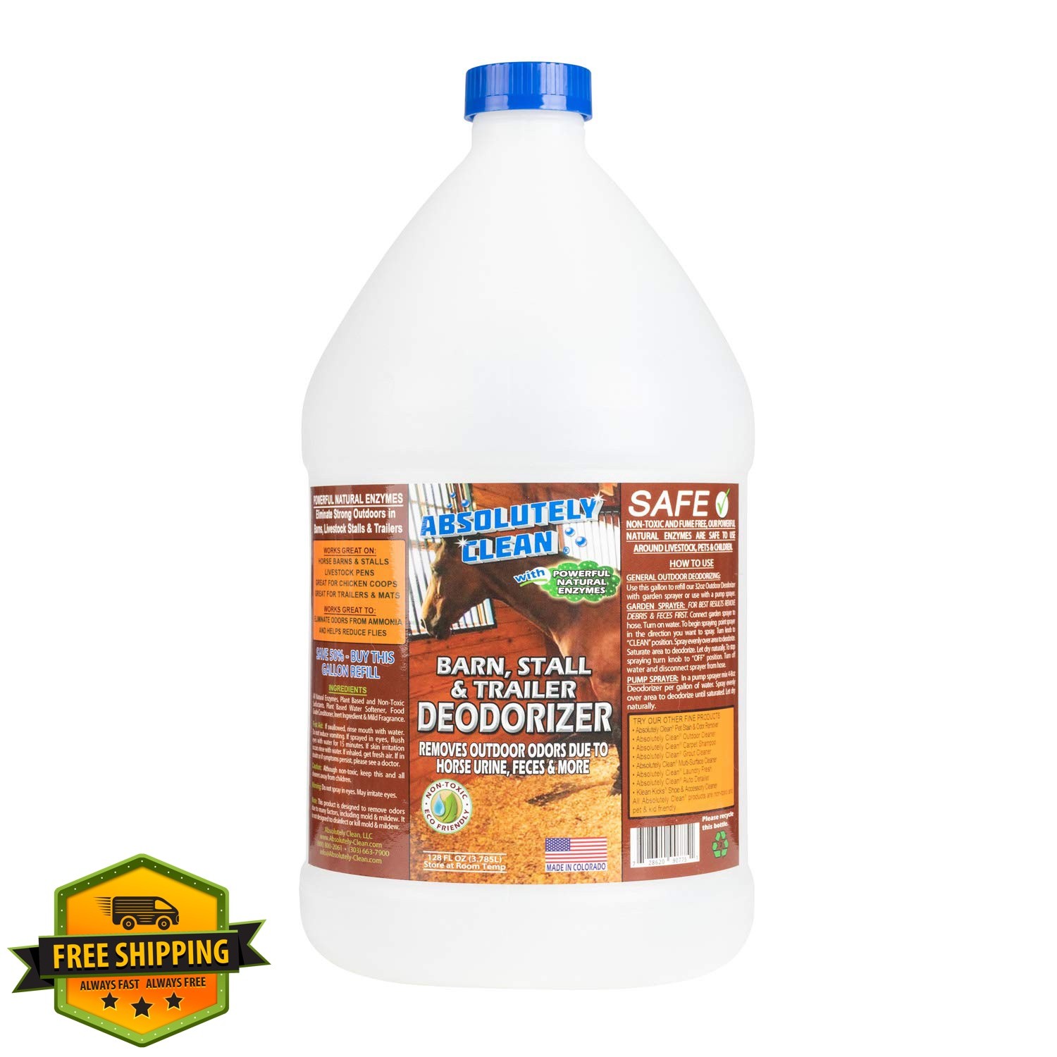Absolutely Clean barn deodorizer 128oz