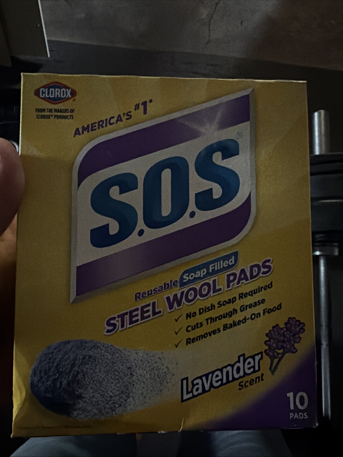 S.O.S Steel Wool Soap Pads Lavender – 10 ct