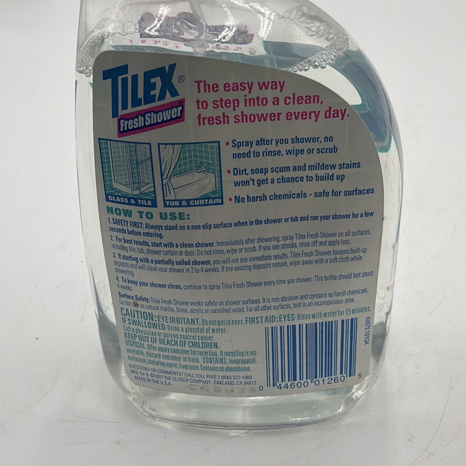 Discontinued Tilex Fresh Shower Daily Shower Cleaner 32 Fl Oz 90% Full 1997