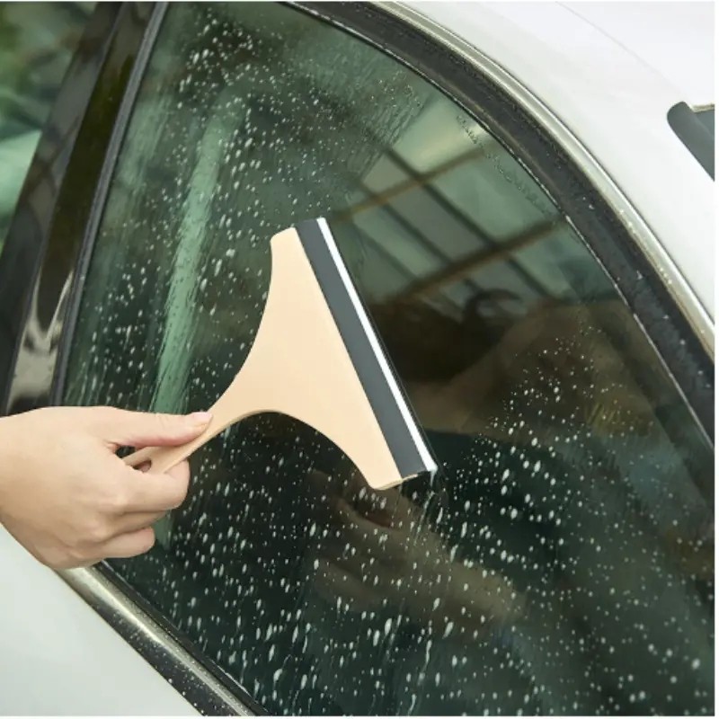 Glass Window Wiper Cleaner Bathroom Squeegee Car Mirror Scrub Cleaning Tool