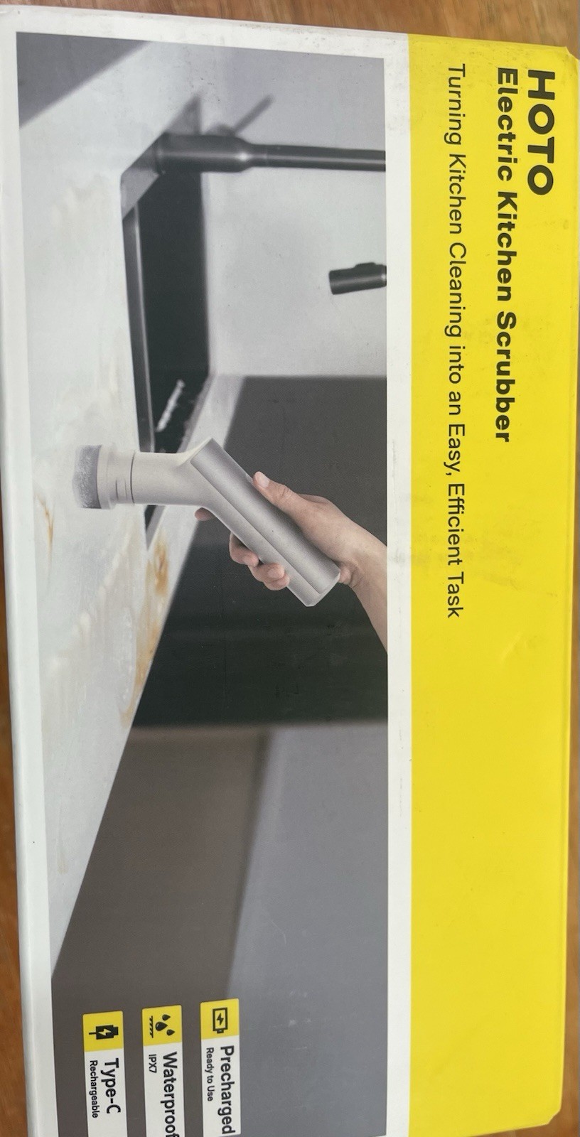 Huto Electric Kitchen Scrubber 9 Heads for Kitchen, Sink, Bathroom, Shower, Tile