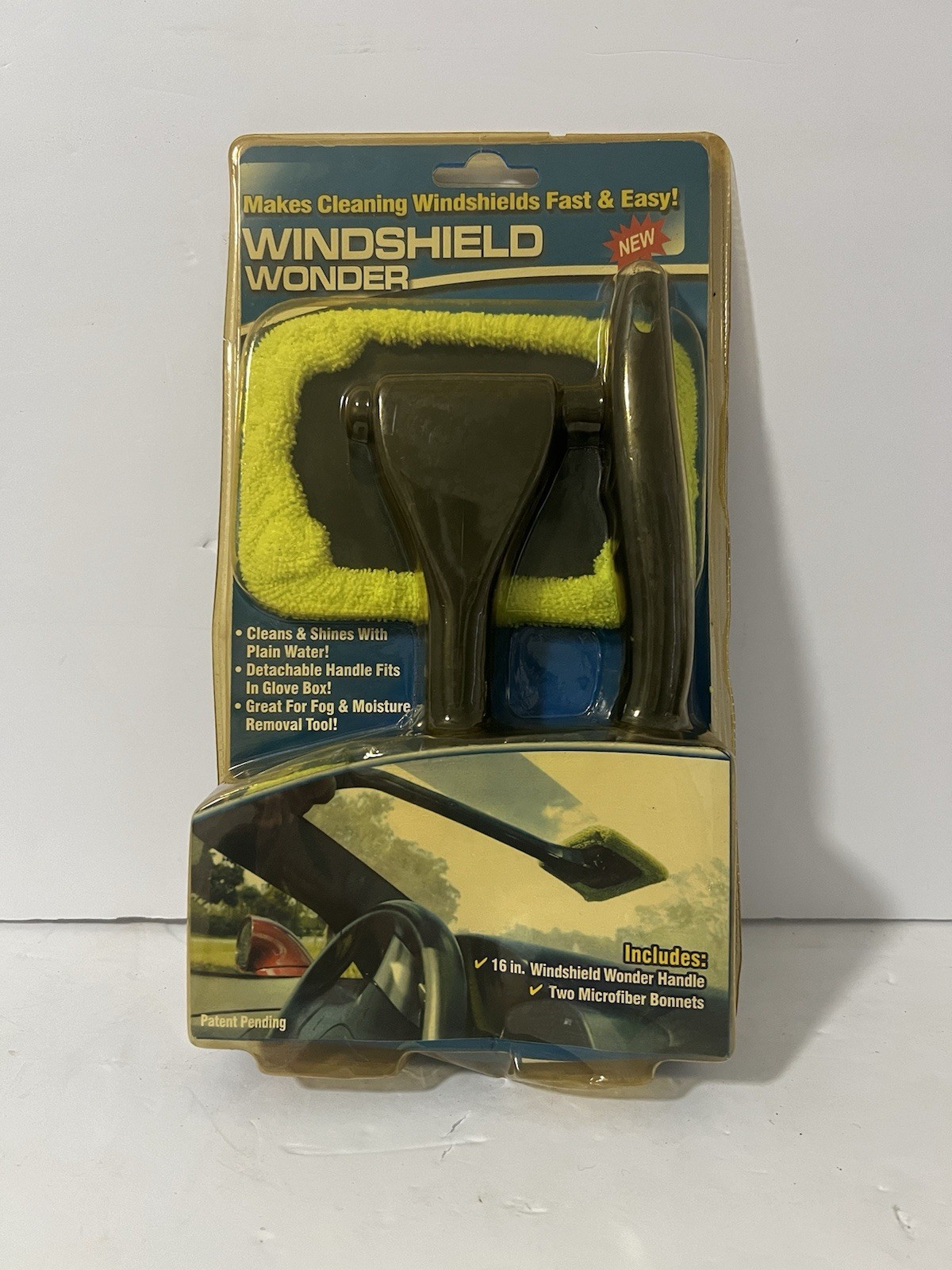 Windshield Wonder Windshield Cleaner Tool Microfiber Pad Car Interior Window