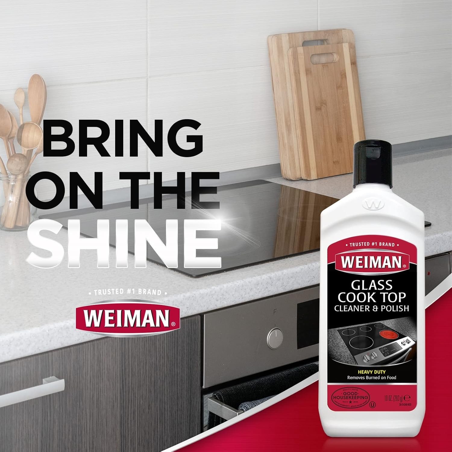 Glass Cooktop Heavy Duty Cleaner and Polish – 20 Ounce – Non-Abrasive No Scra…