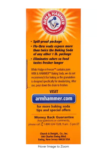 14 oz. Baking Soda Fridge-N-Freezer Odor Absorber (4-Pack)