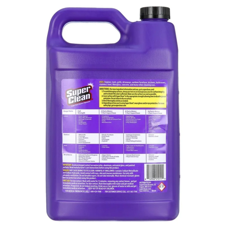 4 Pack Super Clean Tough Task Cleaner-Degreaser – 1 Gallon | 128 Fl oz Pk