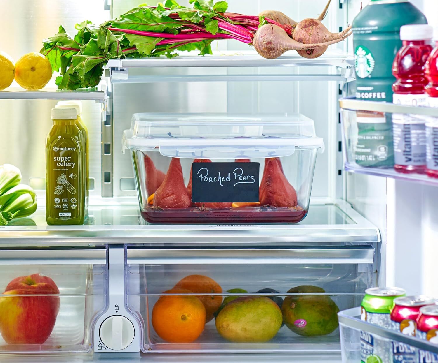 Oven Safe Glass Food Storage Container with Airtight Locking Lid and Handle