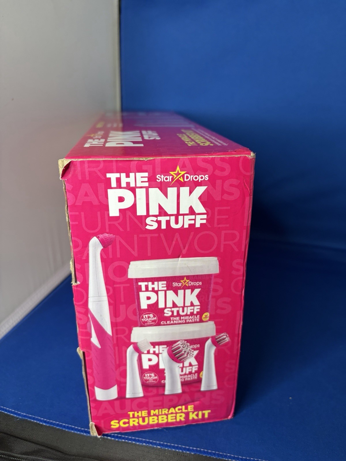 The Pink Stuff Battery Powered Miracle Scrubber Kit, Bathroom Paste