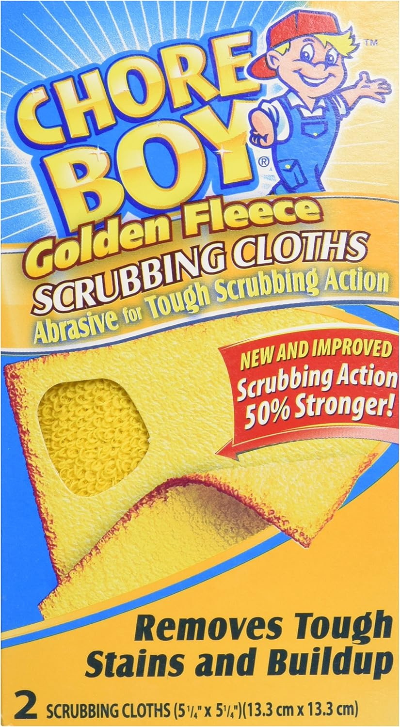 Chore Boy Golden Fleece Scrubbing Clothes (Total of 12 Scrubbing Cloths)