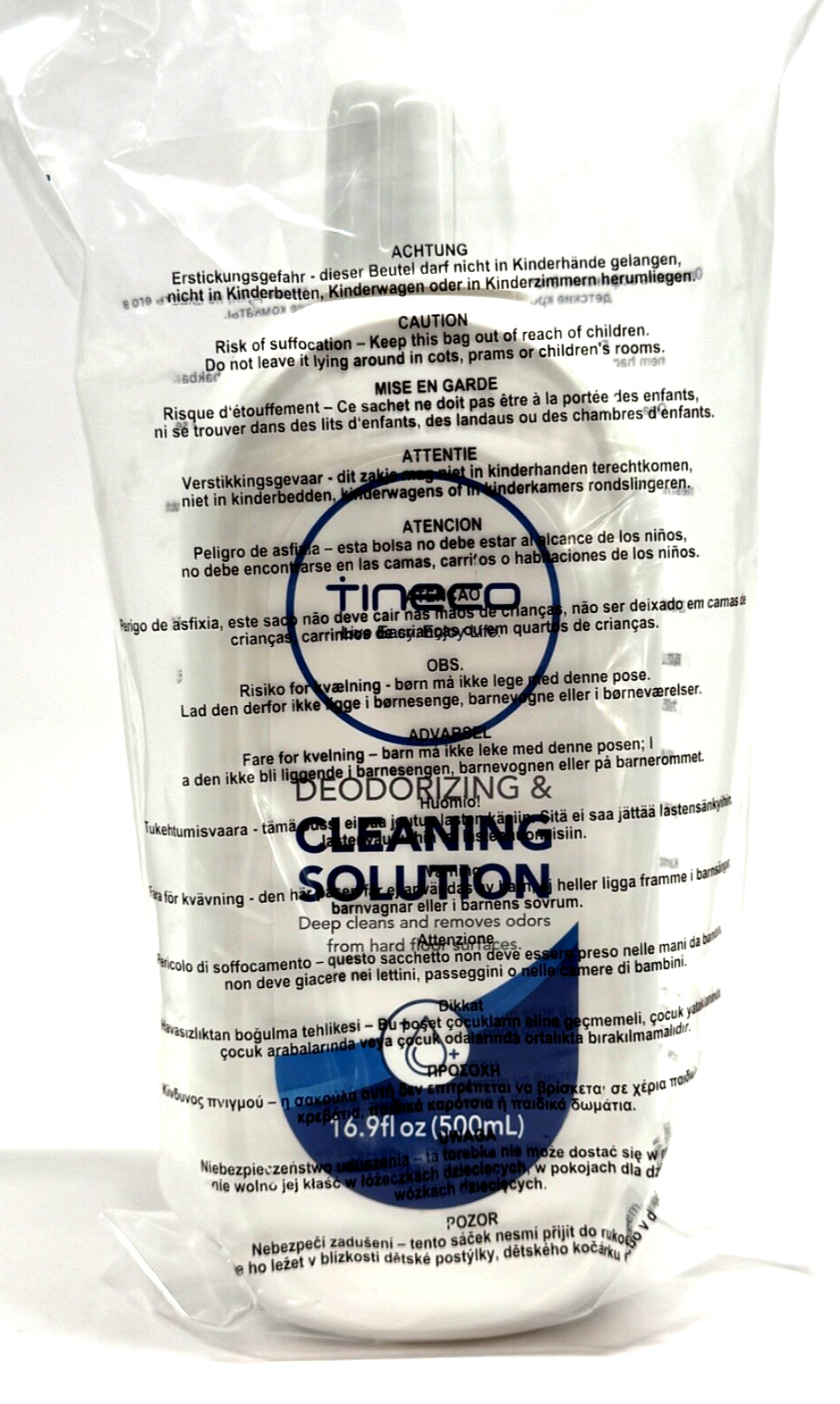 NEW 1 TINECO DEODORIZING CLEANING SOLUTION 16.9 FL OZ