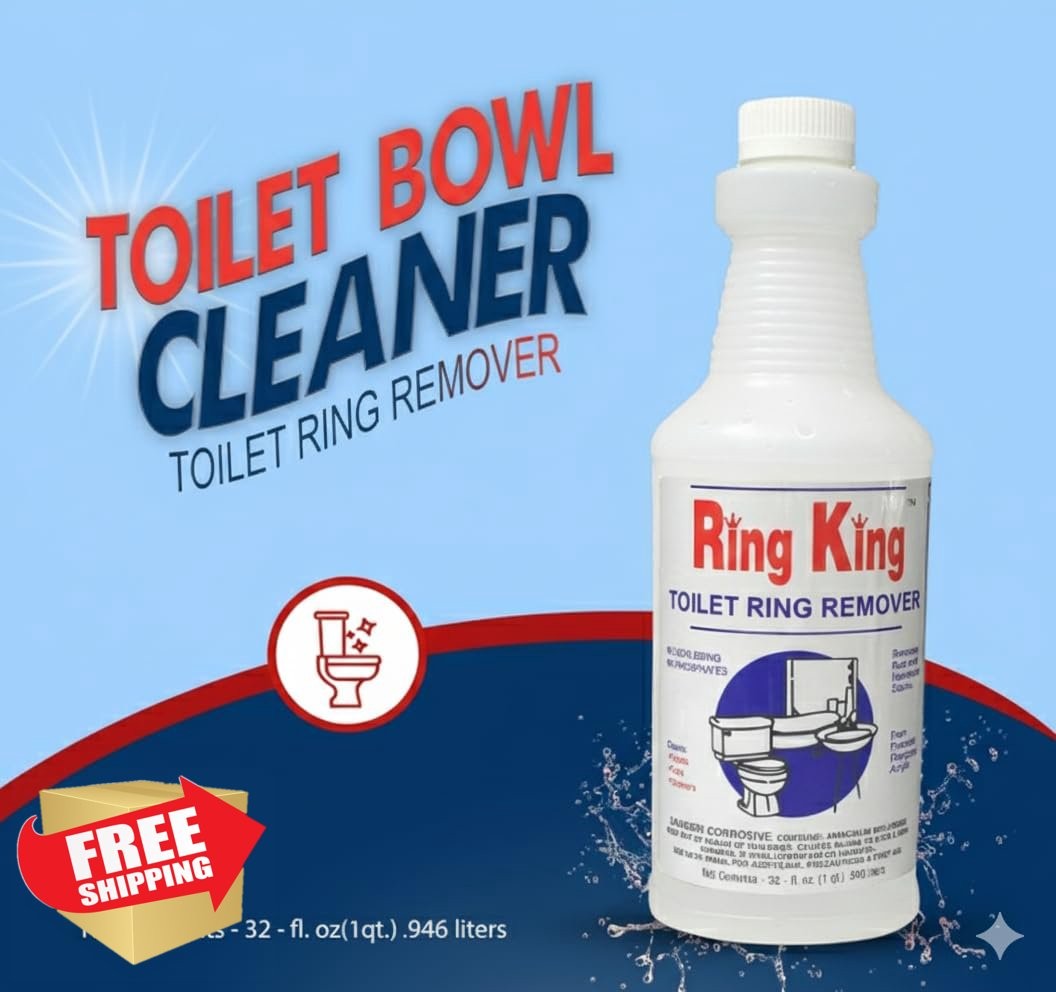 Ring King Toilet Bowl Cleaner 32oz Rust Hard Water Stain Remover