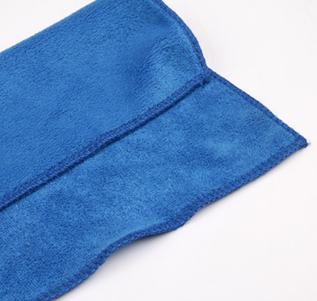 Blue small square towel Art gouache pen absorbent towel Paint wiping cloth