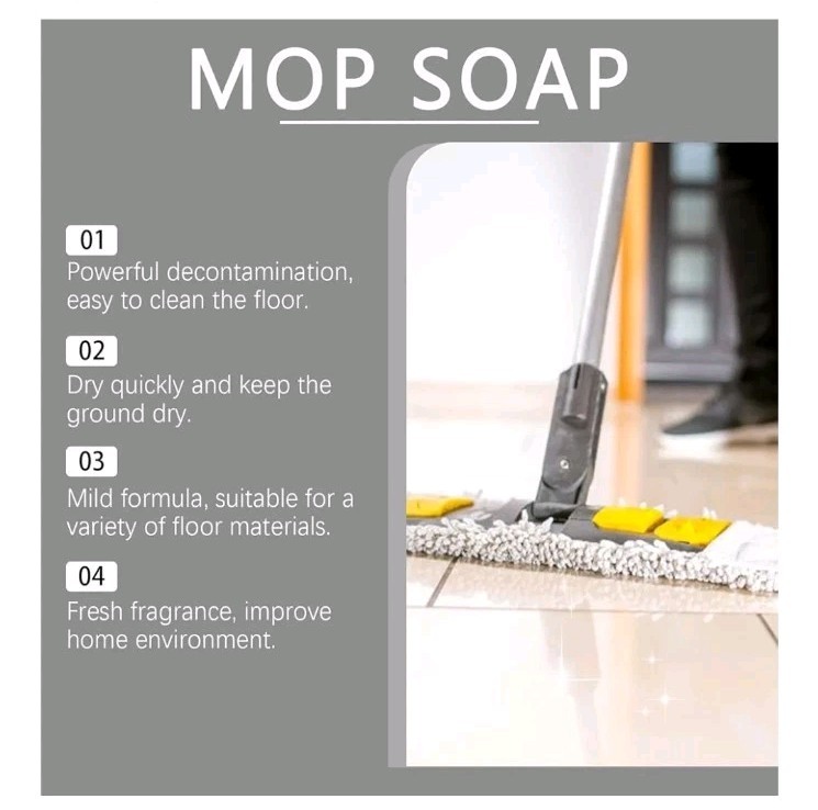 Mop Soap 120ML, New Mop Soap for Floor Cleaning, Floor Cleaner, Highly…