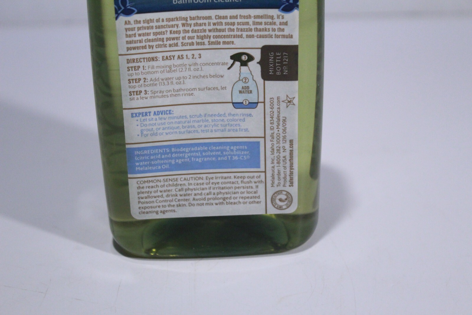 Melaleuca Tub & Tile 6x Super Concentrated Bathroom Cleaner 16oz