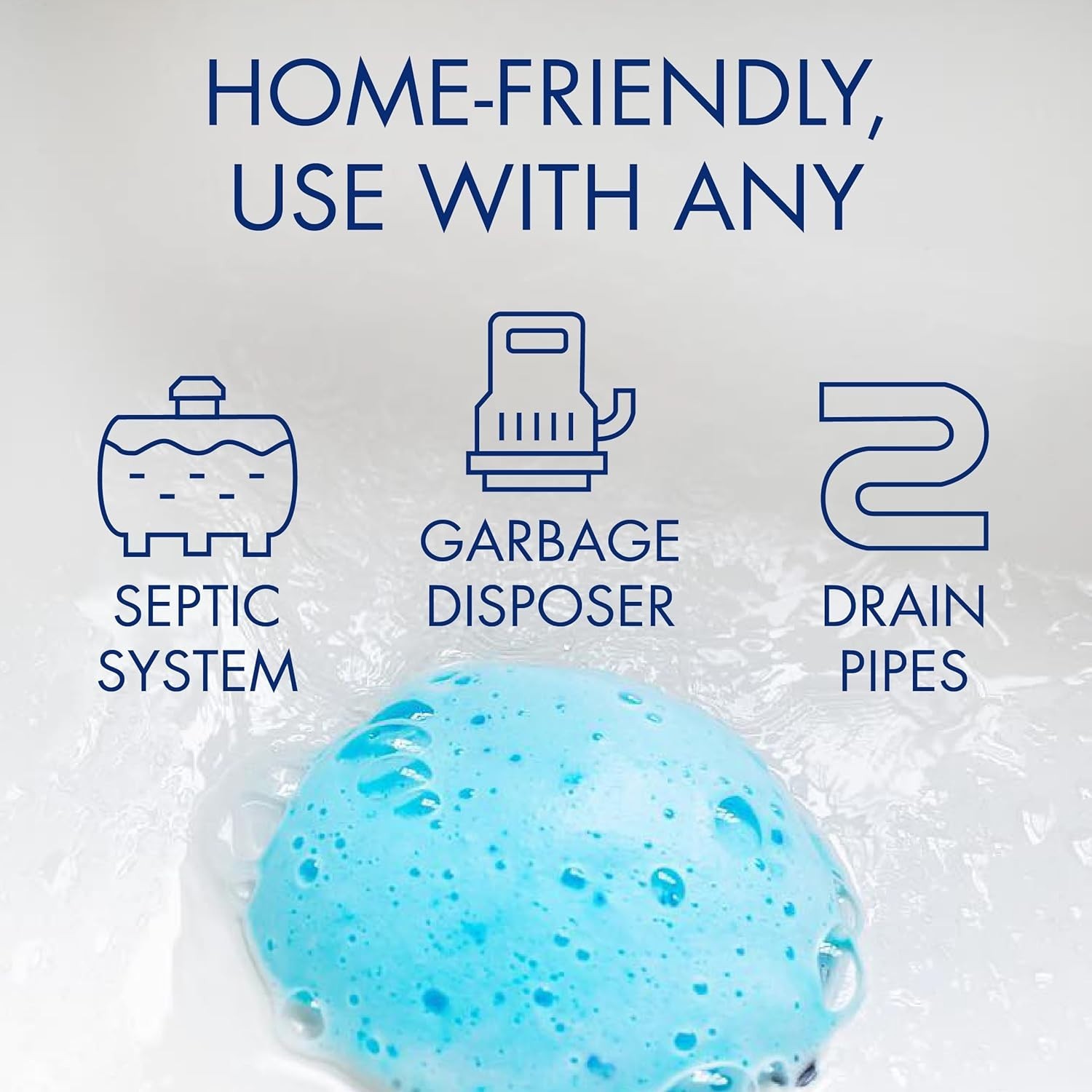Powerful Bleach-Free Lemon Disposer Cleaner – 3 Drop-In Packets for Easy Use