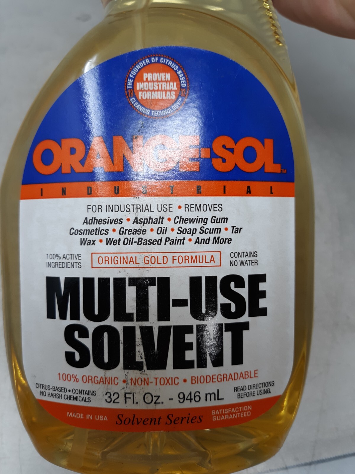 Orange-Sol De-Sovl-it Contractors Solvent 10131 32 OZ