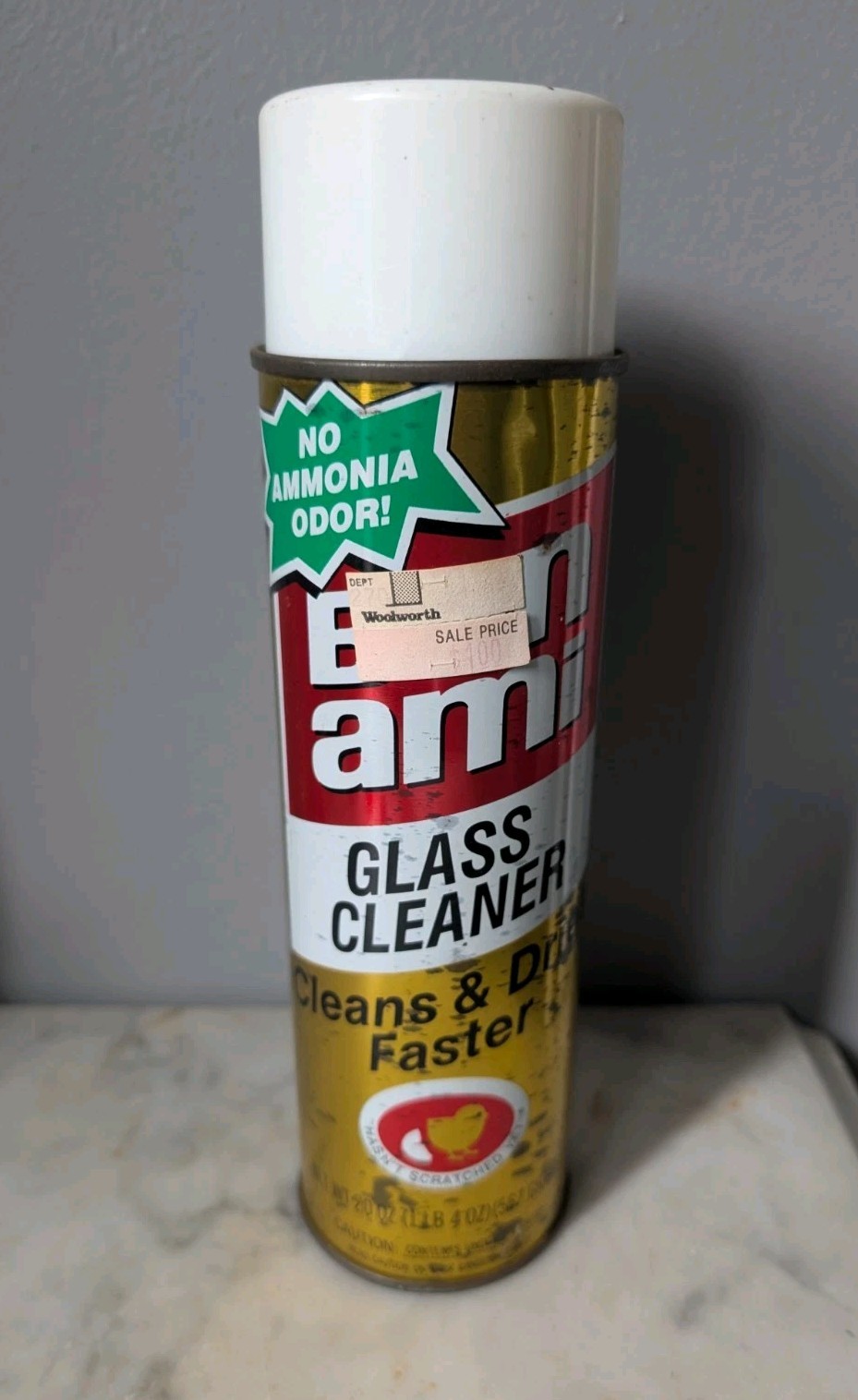 Vintage Bon Ami Company Glass Cleaner 20oz Spray Can