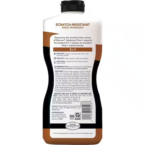 32 Oz. Hardwood Floor Polish & Restorer – High-Traffic Area Cleaner & Shine