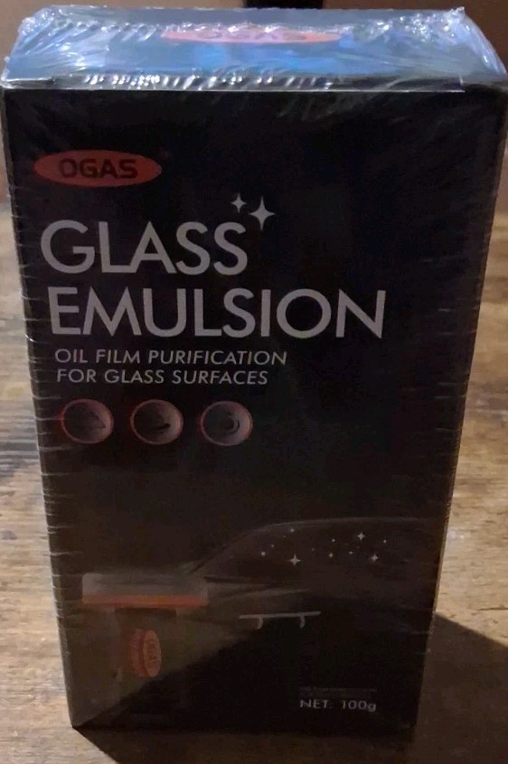 OGAS Glass Emulsion Cleaner Oil Film Remover Guard Car Windshield Polish 100g