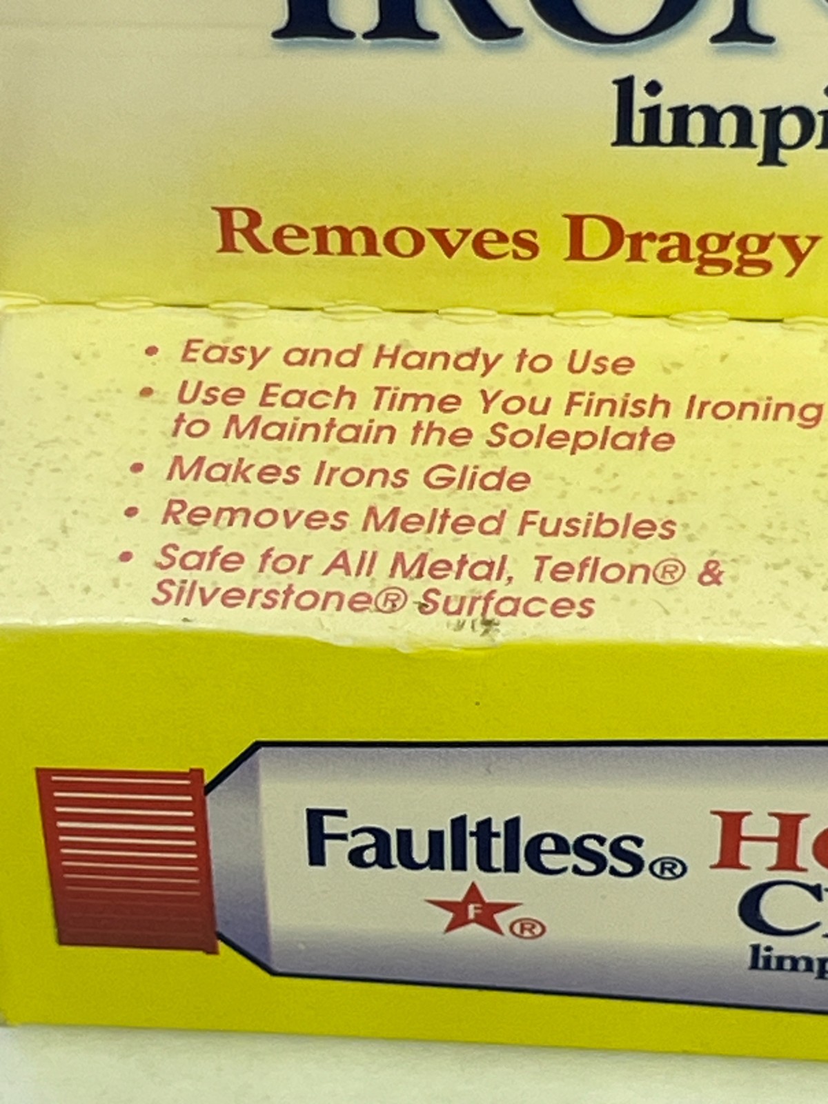 NEW Faultless Starch 40110 Faultless Hot Iron Cleaner 1oz ( 28 Grams)