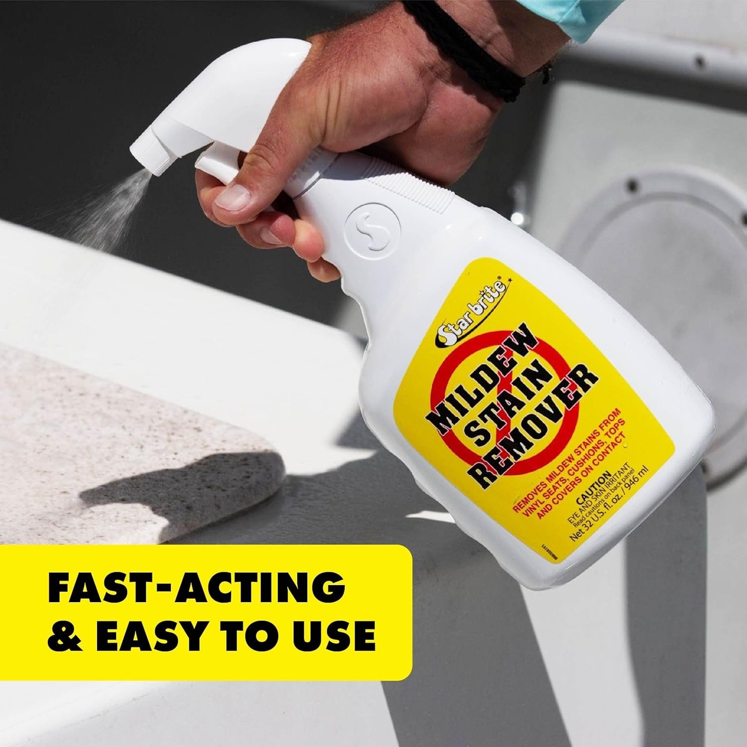 Concentrated Mildew Stain Remover Cleaner for Outdoor Surfaces 22 Fluid Oz