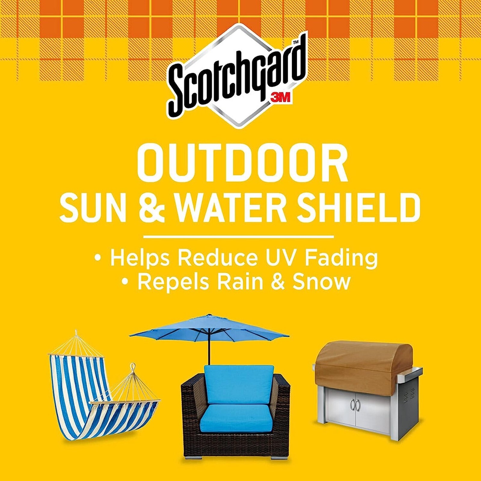 Scotchgard Outdoor Water & Sun Shield Fabric Spray Shield, USA Made 076308872083