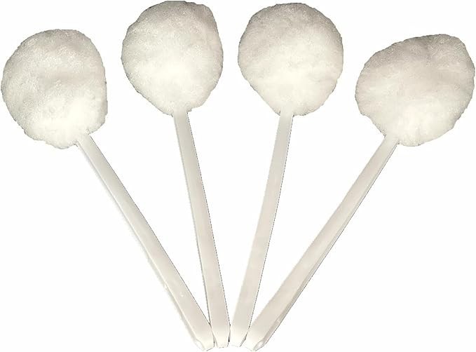 Bowl Brush Toilet Cleaning Brush Set Soft Polyester Head 15×5 inches White (4…