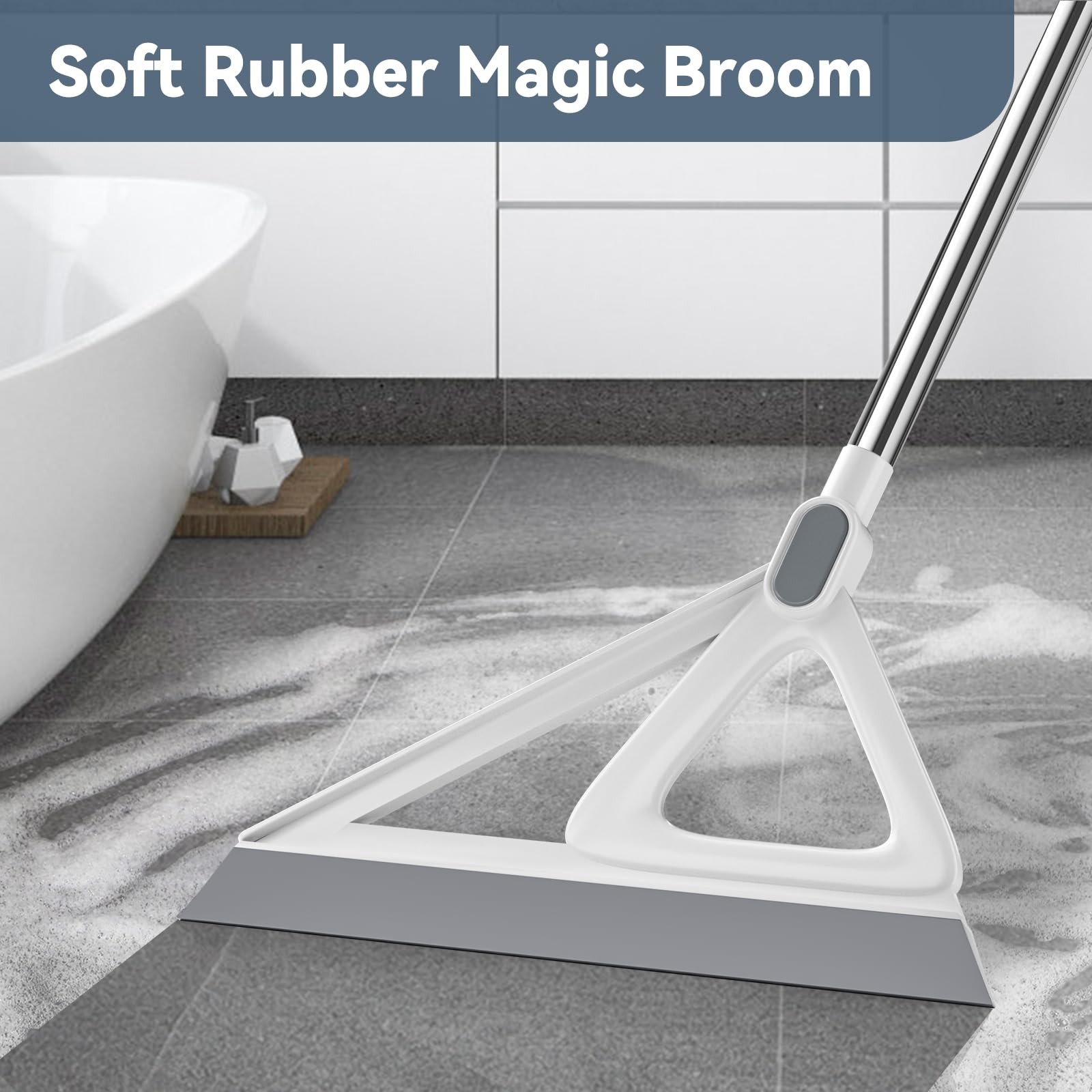 Multifunction Magic Broom, Squeegee Broom for Floor, Rubber Silicone Broom fo…