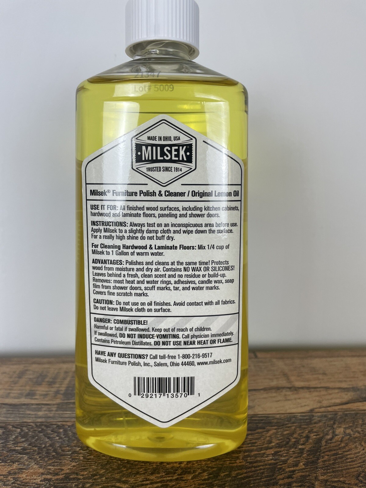 Furniture Polish and Wood Cleaner w Lemon Oil Multipurpose Solution Made in Ohio
