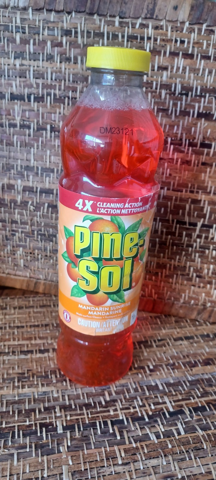 Pine-Sol Mandarin Sunrise Multi-Surface Cleaner 24 Oz Label Is Damaged