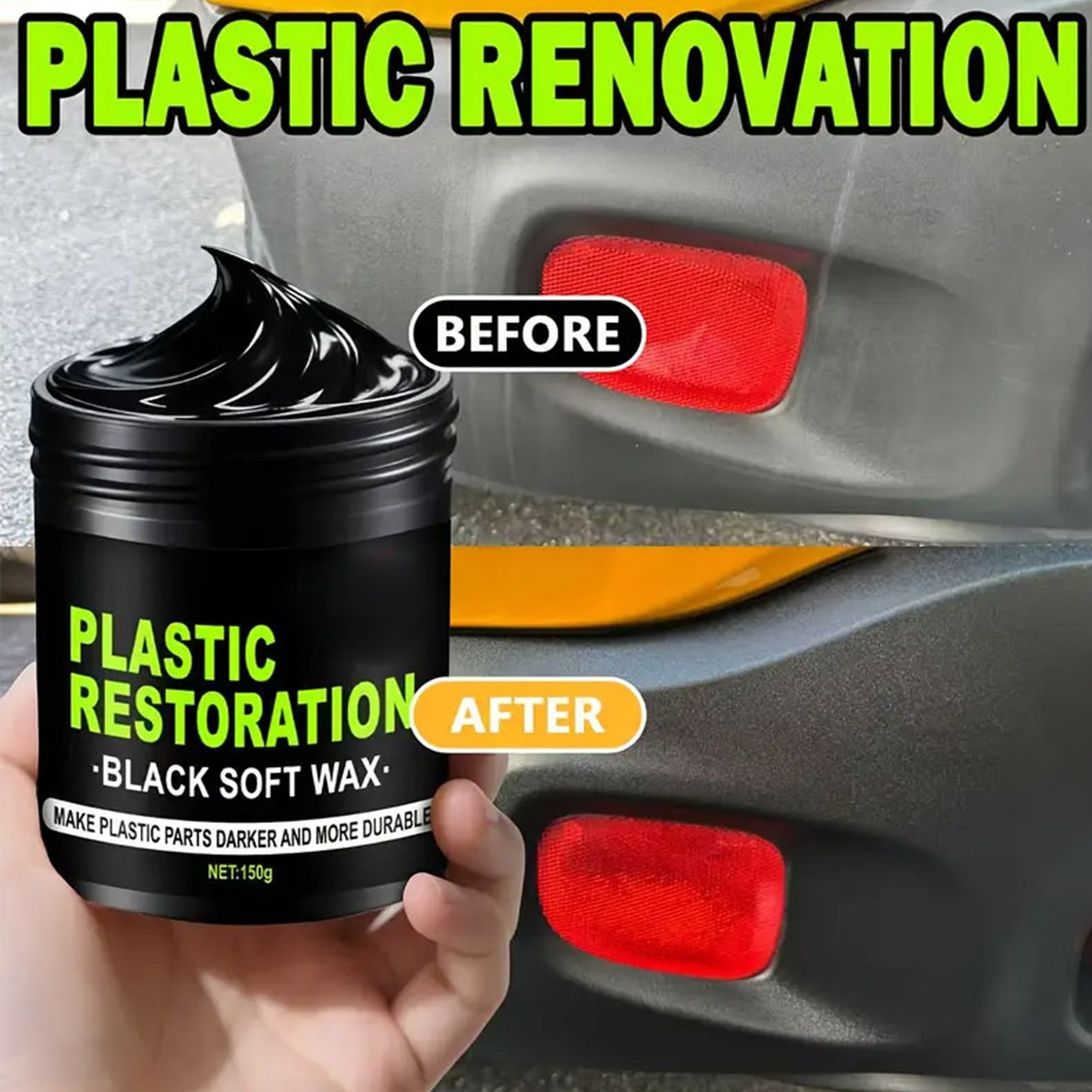 Ultimate Car Plastic And Trim Restorer UV Protection Long-Lasting Coating 300g