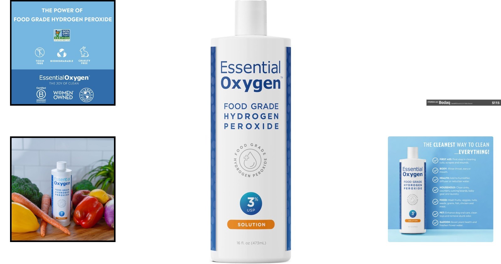 Eco-Friendly 16oz Hydrogen Peroxide: Natural Cleaner for Your Home and Garden