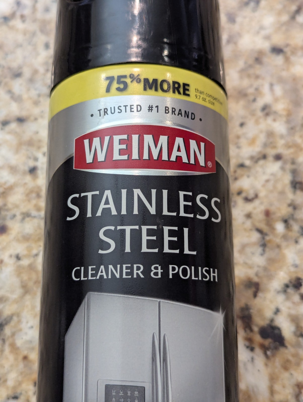 Weiman Stainless Steel Cleaner and Polish Fights Fingerprints Better 12 Oz