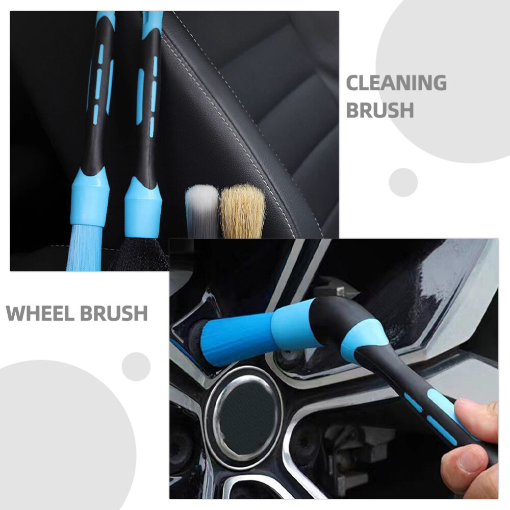 1 Set Detailing Brush Car Tire Brush Long Tire Detailing Brush Tire Grease