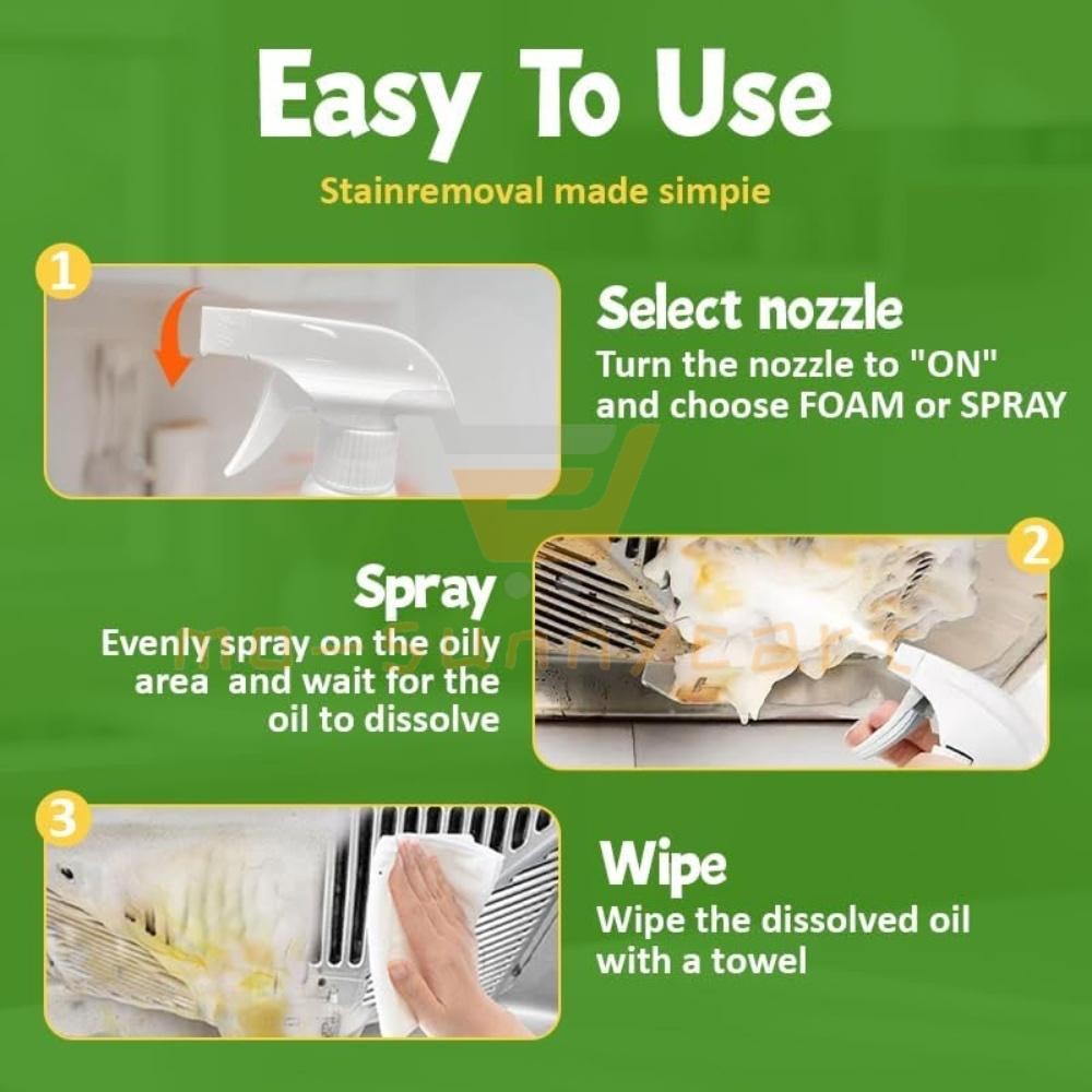 1/2PCS Heavy Duty Degreaser New Kitchen Cleaner, Multipurpose Oil Stain Remover