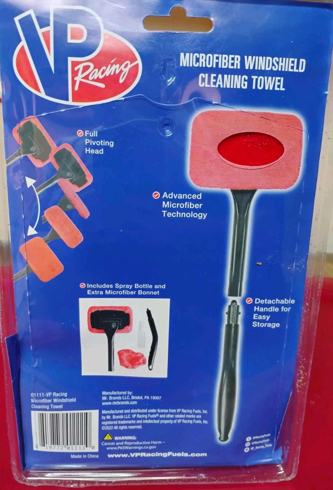 VP Racing Microfiber Car Windshield Cleaning Towel Kit NIB With Spray Bottle