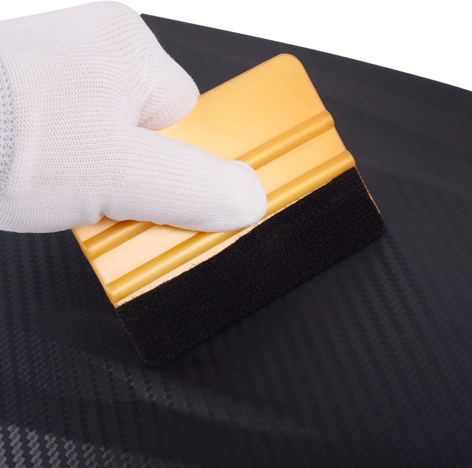 10pcs Vinyl Squeegee Felt Edge Squeegee 4 Inch Car Vinyl Scraper D Color: Gold