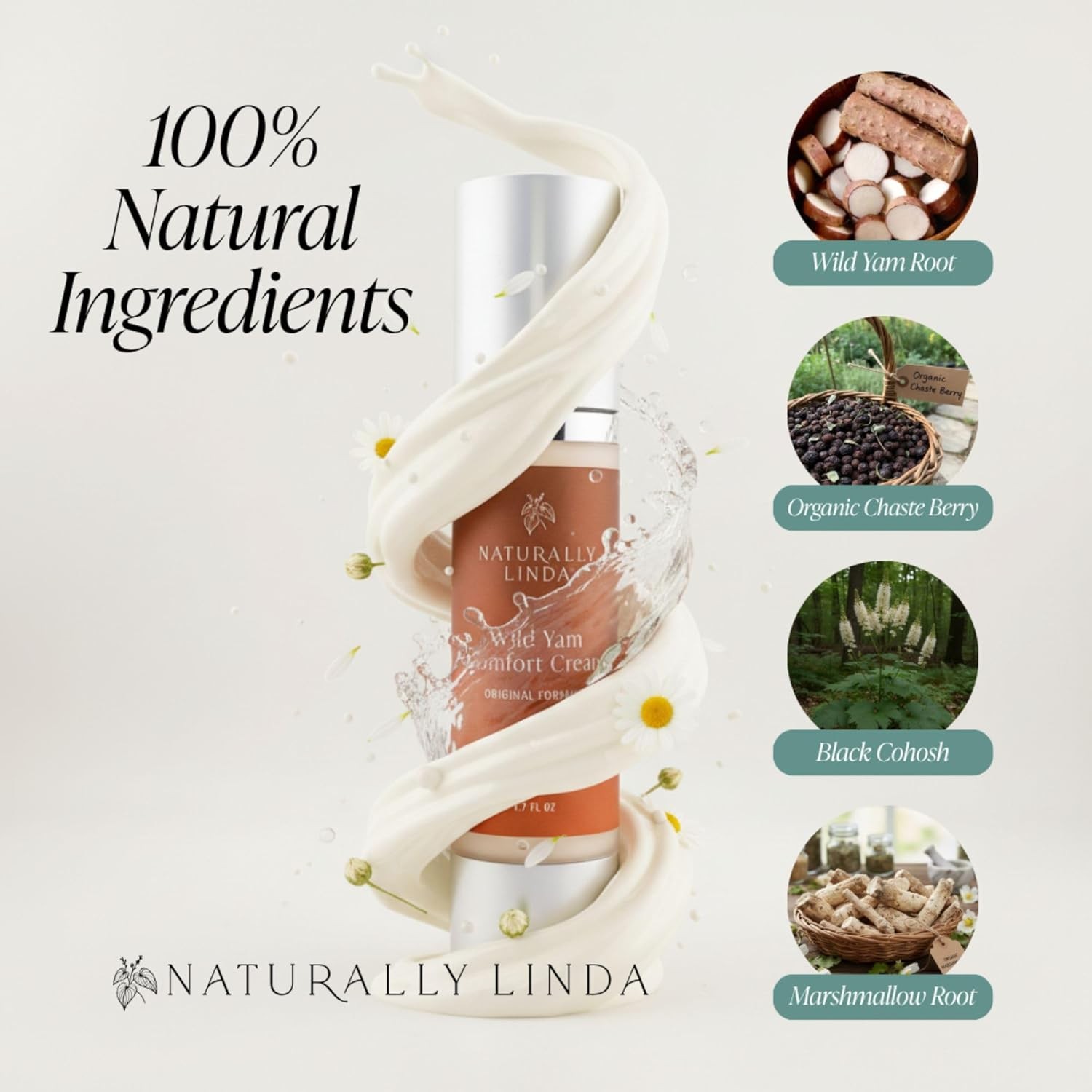 Organic Wild Yam Cream for Women, Inspired by Barbara O??Neill ?C Herbal Comfort