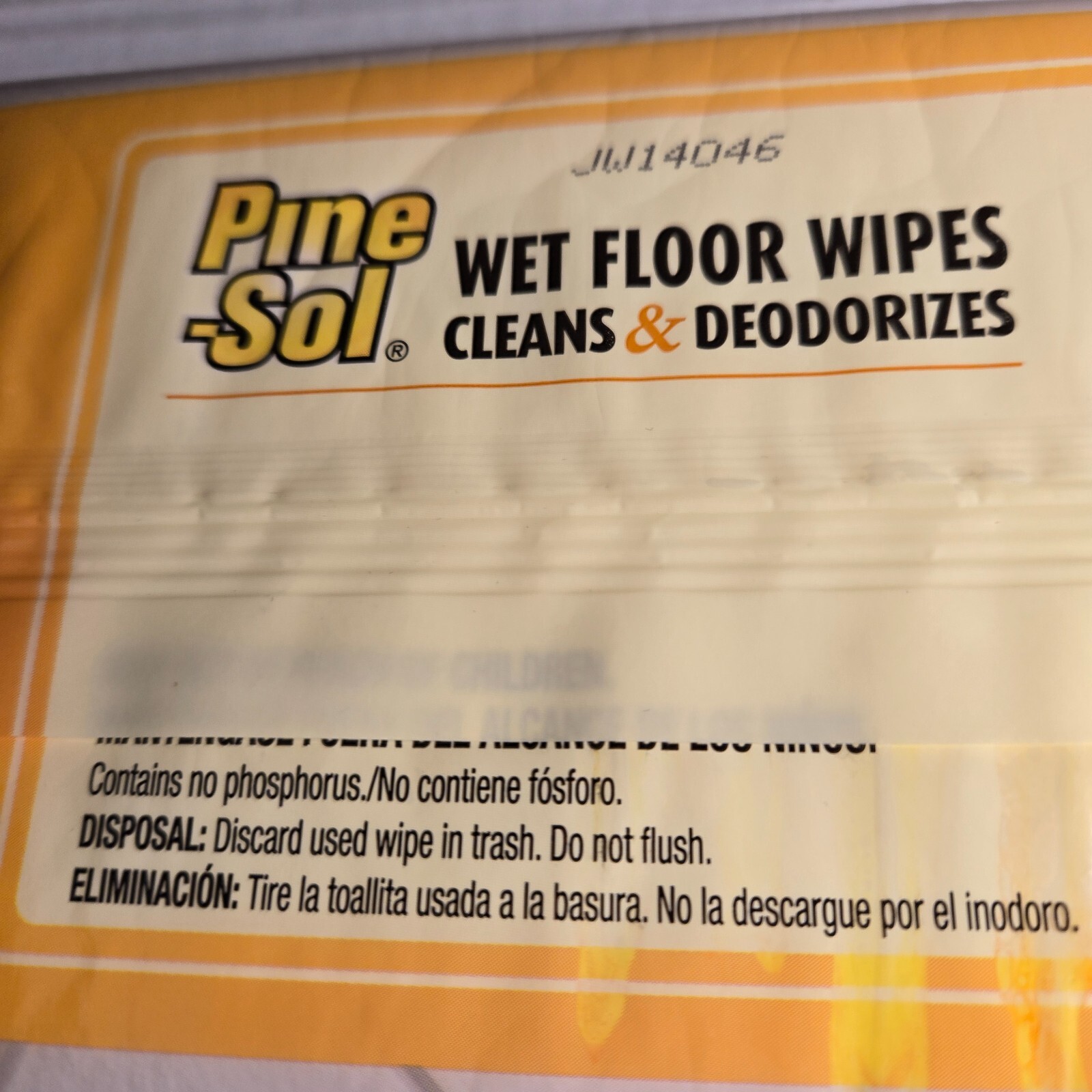 Pine-Sol Wet Floor Wipes Lemon Fresh Lot Of 4 Packs Fits Common Sweepers NOS