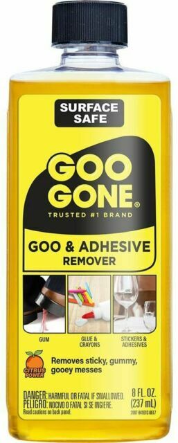 Goo Gone Adhesive Remover – 8 Ounce – Surface 8 Fl Oz (Pack of 1), Yellow