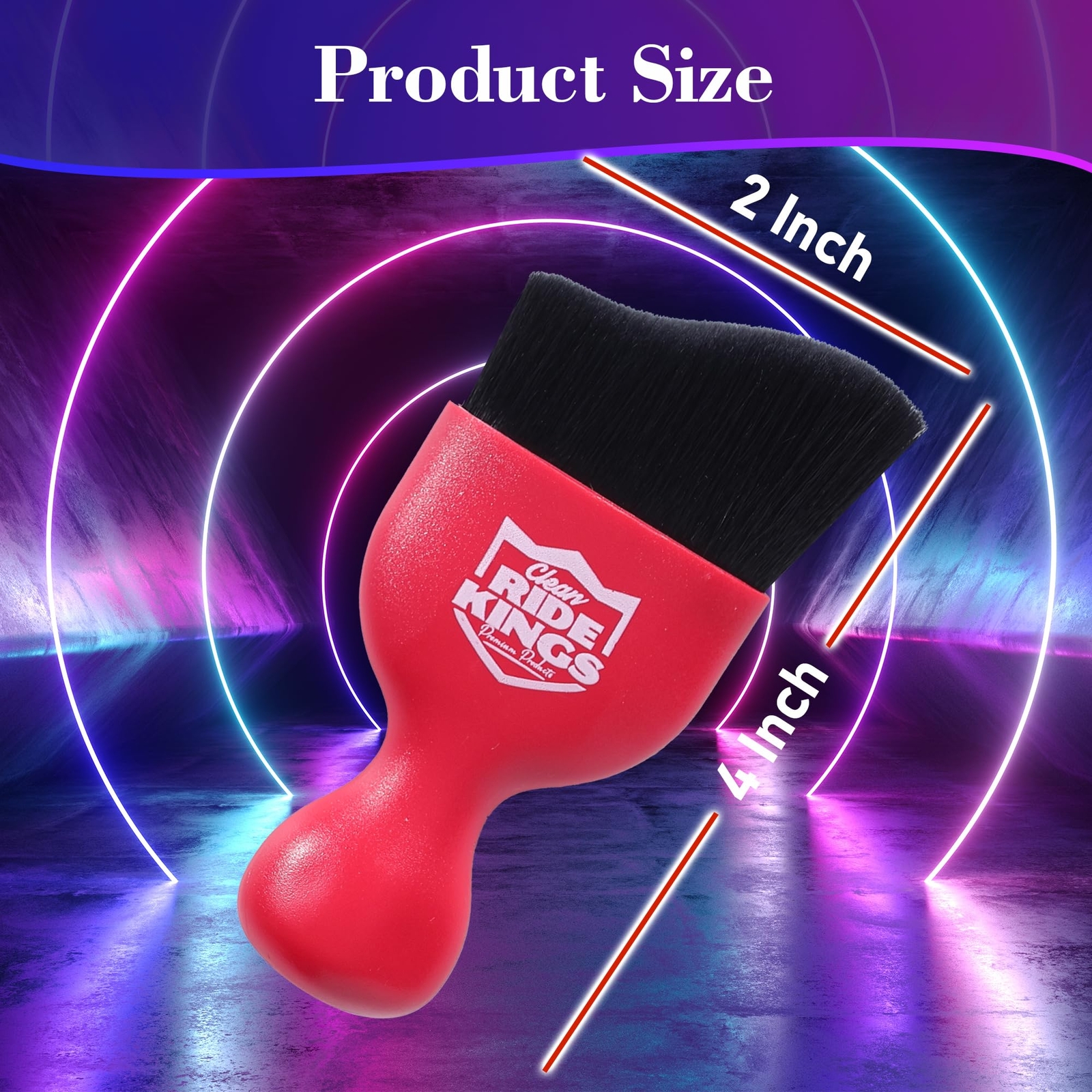 Car Detailing Brushauto Soft Hair Duster Interior With Curved Dirt Dust Collecto