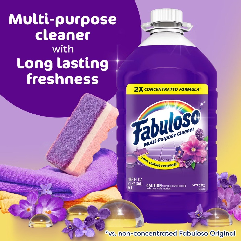 Lavender Multi-Purpose Cleaner 2X Concentrated Formula Floor Cleaner – 169 fl oz