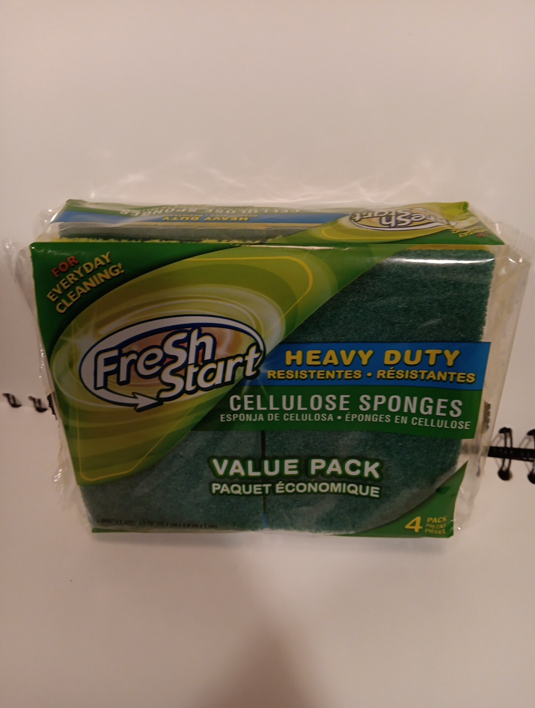 Sponges, Heavy duty cellulose sponges value 4 Pack, Great for all Tough Cleaning